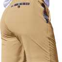 JMIERR Men's Casual Shorts 5"/ 7" Drawstring Summer Quick Dry Beach Stretch Waist Athletic Gym Short (Beige, S)