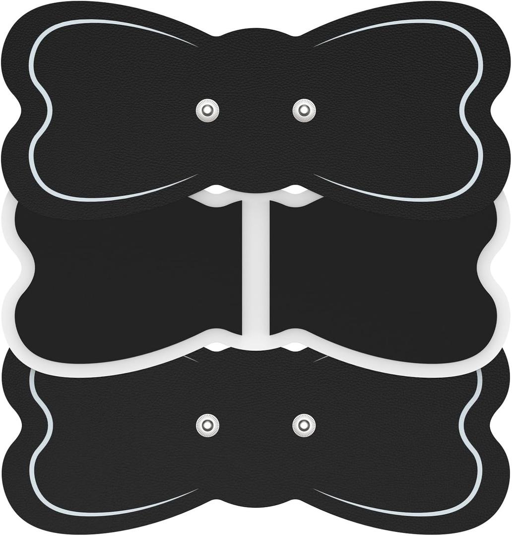 TENS Unit Electrodes Pads (3-Piece Packs) Wireless TENS Unit Electrodes Pads(7.2" x 3.1") Compatible with 3.5mm Snap-On Devices, ReusablePlease Check Electrode Pad Sizes Before Purchase (Black)