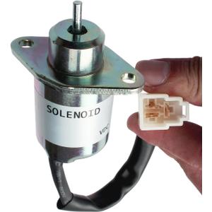 FridayParts 12V Fuel Shutoff Solenoid 17454-60010 17594-60014 Compatible for Kubota 05 Series BX2200 D905 D1005 D1105 V1205 V1305 V1505 V1505T Replacement
