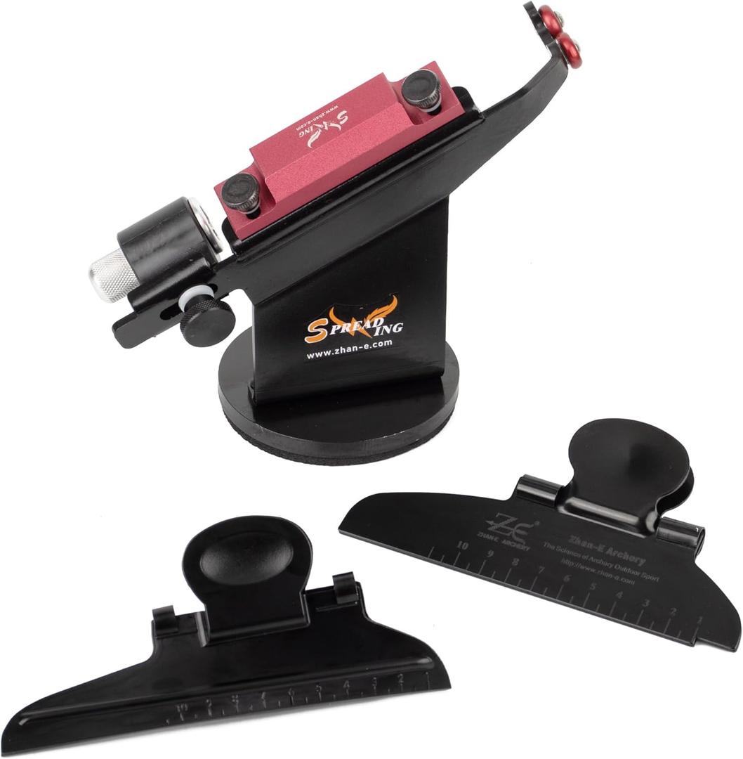 Arrow Metal Fletching Jig with Helical & Straight Clamps for 3 or 4 Fletches Sticking Tool Archery Fletching Kit