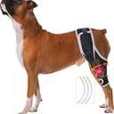 Acl Knee Brace for Dogs  Adjustable Support with Metal Stabilizers for Acl and Ccl Injuries, Joint Pain Relief, Surgery Recovery, and Improved Mobility for Front or Rear Legs, L