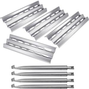 Hiorucet Grill Replacement Parts for Broil King 9561-54, 9562-14, 9563-14, 9565-54, 9571-44, 9576-44R, 9577-44, 9578-44, 9582-44, 9583-44, 9585-44, Heat Plates and Burners for Broil King Regal 490