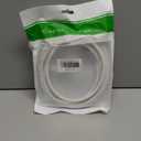 JUXINICE Cat6 Ethernet Cable - White, 90 Degree Right Angle, 10FT, RJ45 LAN, Gigabit Network