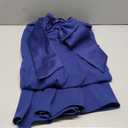 Betsy & Adam Women's Betsy & Adam Women's Chiffon Halter Neck Sleeveless Print Ruffle Floor Length Dress (12, Indigo)