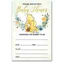 Winnie the Pooh Baby Shower Party Invitations Floral Pooh Bear Baby Shower Party Invites (20 Cards with Envelopes)