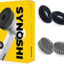 Grill Set | SYNOSHI Electric Spin Scrubber Kit + 2 Round Brush Heads + 2 Steel Brush Heads