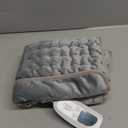 Deepsoon Heating Pad,Electric Heating Pads for Back,Neck,Abdomen,Moist Heating Pad for Shoulder,Knee,Arms,Legs,Dry/Moist Heat & Auto Shut Off,Christmas Gifts for Men and Women,Light Gray,24x20 Inch