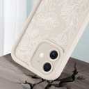 Compatible with iPhone 16 Plus Case, White Floral Flower Aesthetic Design for Girls Women Full Camera Lens Soft Silicone Shockproof Protective Cover