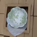 Teenyyou 80 Pack Wedding Favors for Guests Small Ceramic Bowls Bulk Gifts Set 3.3 Inch Sage Green Verdure Design Mini Dipping Bowl Sauce Dish with Cards Box for Party Shower Favor Souvenir, 3.35 inches in diameter. 1.38 inches in height
