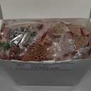 WILLBOND 36 Pieces Christmas Poinsettia Glitter Faux Flowers Christmas Artificial Flowers Tree Ornaments Topper Xmas Decorations(Rose Gold)