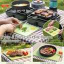 Hisencn Camping Stove 2 Burner, Foldable Propane Camp Stove with Cookware