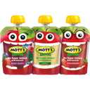 Mott's No Sugar Added Applesauce Variety Pack, 3 Flavors  Apple, Strawberry & Mixed Berry, Made from Real Fruit, No Artificial Flavors, 3.2 oz Clear Pouches, 20 Pack