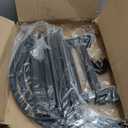 facka Curved Firewood Rack, Indoor Outdoor Log Firewood Holder, Metal Fireplace Wood Storage, Waterproof & Rustproof(Curved 40Inch Rack)