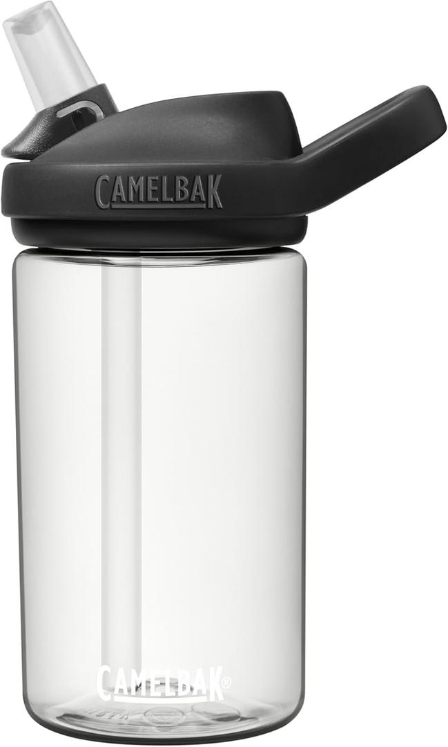 CamelBak Eddy+ Kids Bite Valve Straw Tritan Water Bottle (Clear)