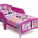 Delta Children Plastic Toddler Bed, Disney Minnie Mouse, 1 Count