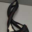 Car Steering Wheel Cover, Anti-Slip, Safety, Soft, Breathable, Heavy Duty, Thick, Full Surround, Sports Style (Black with Red line)