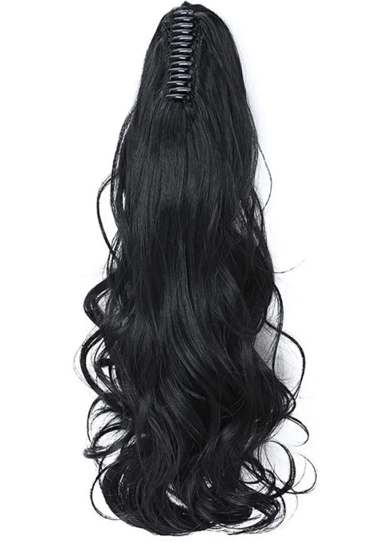 Youllyuu 12-26Inch Claw Clip In Ponytailtail Hair Extension Synthetic Curly Straight Ponytail Tail Hair Pieces For Women 18inch-1