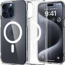 Spigen for iPhone 15 Pro Case, Ultra Hybrid MagFit [Anti-Yellowing] [Compatible with Magsafe] - Frost White