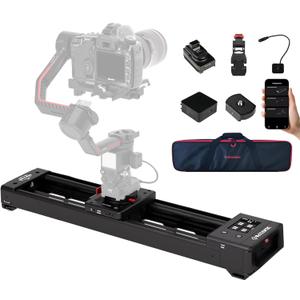 IFOOTAGE Shark Nano II Motorized Camera Slider 26"/66cm, 360-Degree Rotary Axis, Compatible with DJI RS5, RS4 Pro, RS4, RS3 Pro, RS2 Pro, RS2, Gimbals 5-Axis Coordinated Shooting