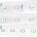 Elegant Shower Caddy Adhesive Replacement, 6 PCS Strong Waterproof Adhesive Hooks and Strips for Shower Shelf and Bathroom Storage Shelf, No Drilling Also Fit Kitchen Rack