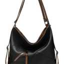 Tote Bag for Women, Large Capacity PU Leather Shoulder Bag or Backpack with Zipper