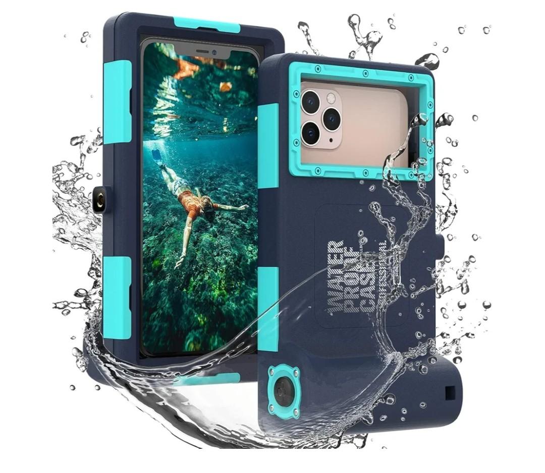 Waterproof Diving Phone Case, Waterproof Case for iPhone 17/16/15/14/13 Pro Max Plus,Professional [50ft/15m] Outdoor Snorkeling Underwater Surfing Photo Video Cover for iPhone Samsung Galaxy Teal