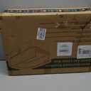 Enclosed Stainless Steel Cat Litter Box with Lid, Metal Litter Box for Big Cats, Extra Large Cat Toilet with High Side, Non-Stick, Anti-Leakage, Odorless, with Cats Litter Mat & Litter Scoop (L-23.6"x15.7"x11.8")