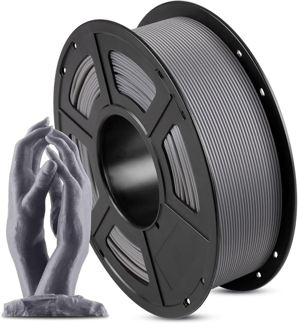 ANYCUBIC 3D Printer Filament PLA 1.75mm, FDM Printer Filament 1kg Spool (2.2 lbs), Dimensional Accuracy +/- 0.02 mm (1kg, Gray)