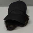 GUOJIAN Hat Wigs for Women 6' Short Wave Baseball Cap Wigs with Curly Hair Extensions Synthetic Wave Wig Adjustable Hat with Hair Attached for Daily Use (1B/27, 6inch)