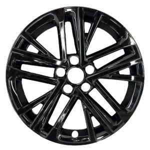 WEISIGAO 18 Inch Silver and Black Wheel Covers Compatible with 2025-2026 Toyota Camry, Two-Tone ABS Wheel Skins for Factory Alloy Wheels, Set of 4