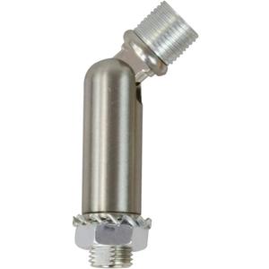 MELUCEE Brushed Nickel Sloped Ceiling Adapter for Chandeliers Pendant Lights 1 Pcs, Suitable for Vaulted or Angled Ceilings