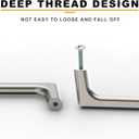 Asidrama 10 Pack 5 Inch(128mm) Brushed Satin Nickel Cabinet Pulls Cabinet Handles Cupboard Handles Kitchen Cabinet Hardware for Cupboard Drawer Pulls