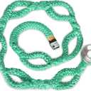 3/4" Rigging Ring Sling Rope- 6FT Arborist Rope with #3 Aluminum Ring & 7-Pockets Adjustment Climbing Slings - 14,600 lbs MBS - Friction Saver for Tree Rigging, Speedlines & Canopy Anchors