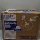 Cottonelle Ultra Clean Toilet Paper with Active CleaningRipples Texture, Strong Bath Tissue, 32 Family Mega Rolls = 176 Regular Rolls (8 Packs of 4)