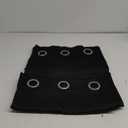 ChrisDowa Blackout Curtains 36 Inches Long for Living Room, Grommet Thermal Insulated Room Darkening Curtains for Bedroom (1 Panel Set, Black, 42W x 36L)