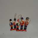 Aoriher 5 Pcs Christmas Nutcracker Ornament Small Wooden Soldier Hanging Decorations Nutcracker Figure Ornament for Christmas Figure Decoration