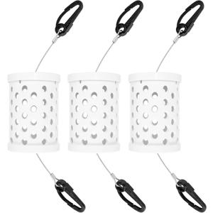 Seal Proof Bait Cage Rigid PVC Tubing with Quick Release Clips High Capacity Bait Box Holders for Crab Traps