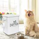 Vumdua Dog and Cat Food Storage Container, Farmhouse Pet Food Containers with Lid and Dry Food Scoop, Durable Airtight Great Gift for Pet Owners