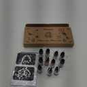 PFARRER Temporary Tattoo Kit12 Bottles Color Temporary Tattoo Ink,49 Big Pcs Stencils Kit for Body Paint DIY Fake Tattoos for Kids(Black*2,Red,Green,Blue,Pink,Grey,Navy,Yellow,Purple,Brown,Orange)