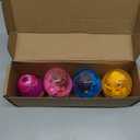 Pinkiwine 4 Pack Jumbo Princess Deformation Eggs Prefilled Easter Eggs with Toys Inside for Kids Girls Boys Easter Gifts Easter Basket Stuffers