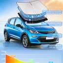 for Chevrolet Bolt EV Hatchback 2017-2026 Windshield Sun Shade - 4 Layers Car Sunshades for Front Windows Shade Cover Custom Fit Bolt EV Hatchback Sun Visor 250T Shade Blocks UV Rays Car Accessories