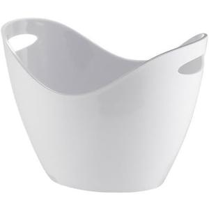 ice Bucket for Parties Acrylic Ice BucketLarge Capacity Champagne BucketBar Ice Pellet BucketFilled Ice Bucket Ice Container Wine Bucket(White)