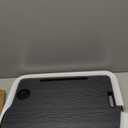 Laptop Bed Desk, Foldable Lap Desk, Portable Lap Table, Laptop Stand with Cup Holder & Tablet Slot & Lifting Handle for Working Writing Drawing & Eating - Black Stripe