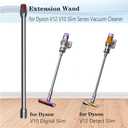 Replacement Extension Wand for Dyson V12 Slim Vacuum Cleaner, Quick Release Tube Attachment for Dyson V10 Digital Series, 29 in - GREY (Gray)