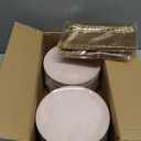 LIYH 200 Pcs Pink Gold Dessert Plates and Forks, Small Cake Plates 7.5 Inch, Party Plate and Forks 5 Inch for Bridal Shower, Birthday Tea Party (200Pcs(100 Guests))