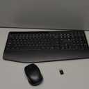 Wireless Keyboard and Mouse Combo- VEILZOR 2.4G Rechargeable Keyboard with Phone Holder, Ergonomic Wrist Rest, 9 RGB Backlit Effects, Silent Keyboard Mouse Set for Windows, Laptop, PC (Black)