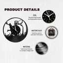 Basketball Sports Wall Clock,12 Inch Vinyl Record Clocks Home Art Decor Night Lamp 7-Color Luminous LED Wall Clock,Gifts to Sports Lovers/Basketball Fans/Men/boy.