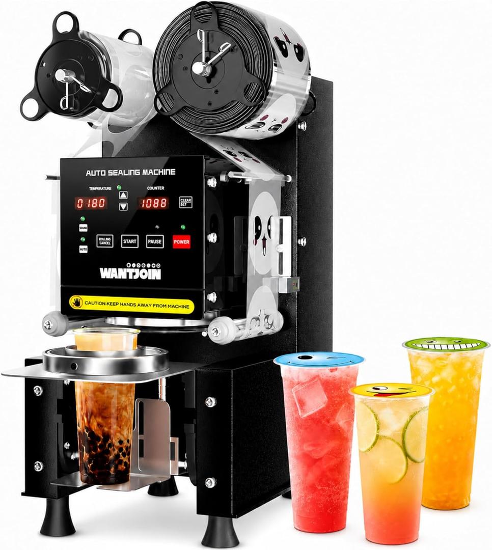 WantJoin Cup Sealing Machine Automatic Commercial Boba Sealer