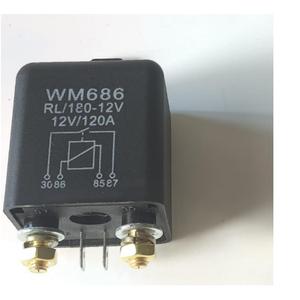 Relay 120A, 12V Continuous Duty SPST 4-pin High Power Relay, 4 Terminal SPST Relays for Truck Boat Marine(1 Pcs)
