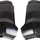 ECOTRIC Cab Corner Compatible with 2009-2018 Dodge Ram 1500 2500 3500 Truck Extended Cab Black Pair